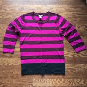 Banana Republic Striped Crew Neck Sweater